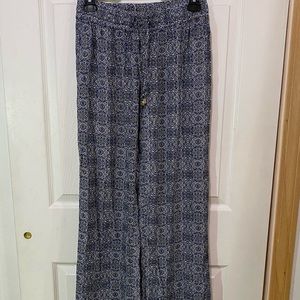 Kenar cotton tie flowy pants